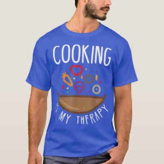 Koken is mijn therapiekap t-shirt