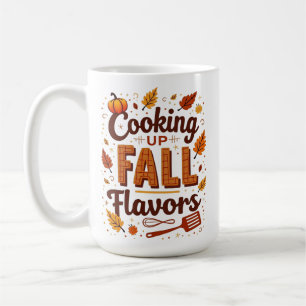 Koken met herfstkleuren: herfstkeukenontwerp koffiemok