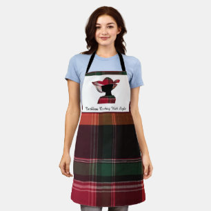 Koken met het stijlvolle Caraïbische platenpatroo Schort