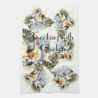 Koken met kip theedoek