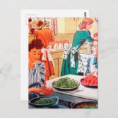  koken met koelretro briefkaart (Voorkant / Achterkant)