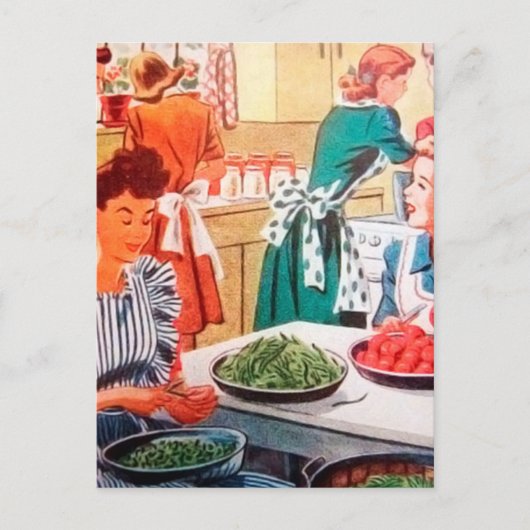  koken met koelretro briefkaart (Voorkant)