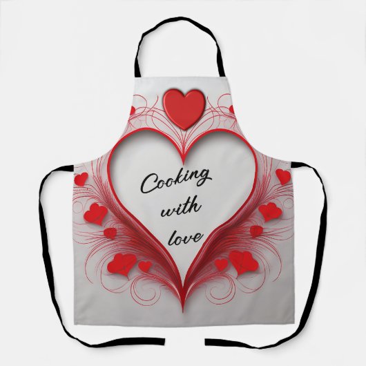 Koken met liefde All-Over Print Schort (Voorkant)