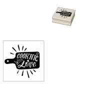 Koken met Liefde Rubberstempel (Gestempeld)