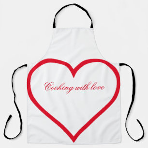 Koken met liefde schort