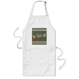 Koken met LOVE Country Apron Lang Schort