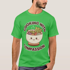 Koken met mededogen t-shirt