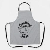 koken met sass schort (Voorkant)