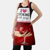 Koken met wijn schort (Insitu)