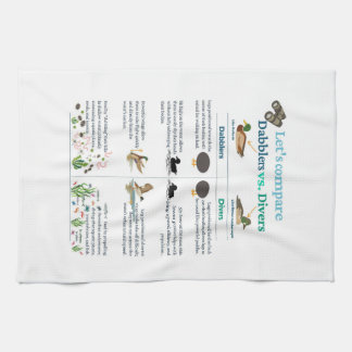 Koken met zwemmers en duikers Keukenhanddoek