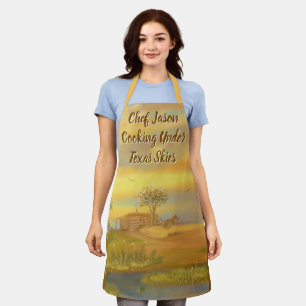 Koken onder Texas Skies Schort