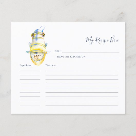 Koken Ontvangen Kaarten Tropische vis (Voorkant)