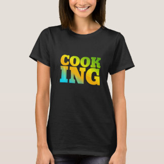 Koken ontworpen met Natuur kleuren T-shirt
