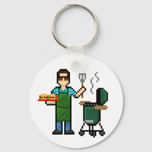 Koken op de bGE-grill Sleutelhanger