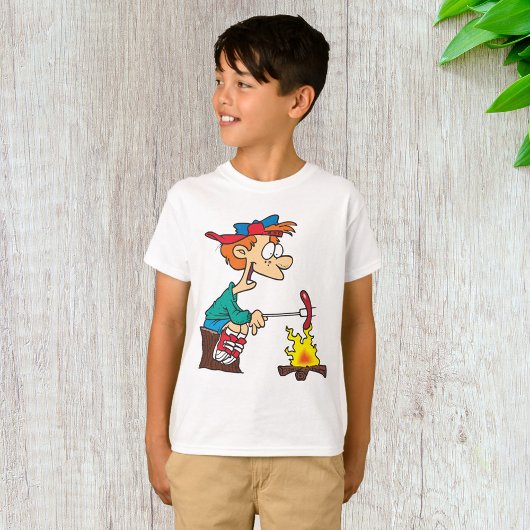 Koken op een kampvuur t-shirt