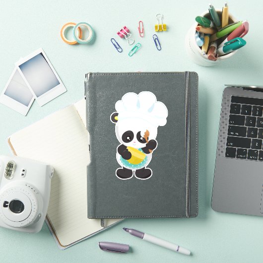 Koken Panda, bakken Panda, Schort, Whisking Bowl Sticker (iPad Cover)
