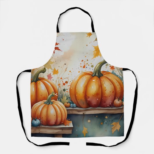 Koken Pompoen Liefde Schort (Voorkant)