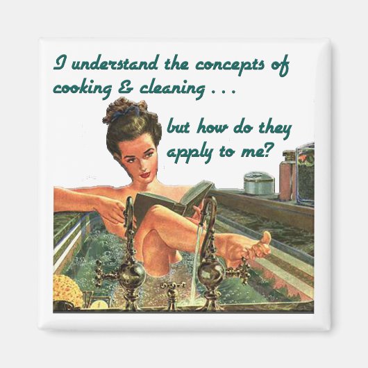 Koken & Schoonmaken Concepten Magneet (Voorkant)