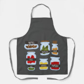 Koken specerijen kleurrijke funky schort (Voorkant)