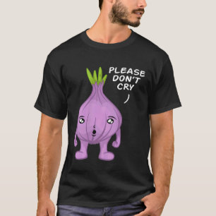 Koken Uien Plantaardige Pun Cry Collectie Chef C T-shirt