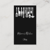 Koken van Logo restaurant Keuchen Knifes Modern Visitekaartje (Voorkant)