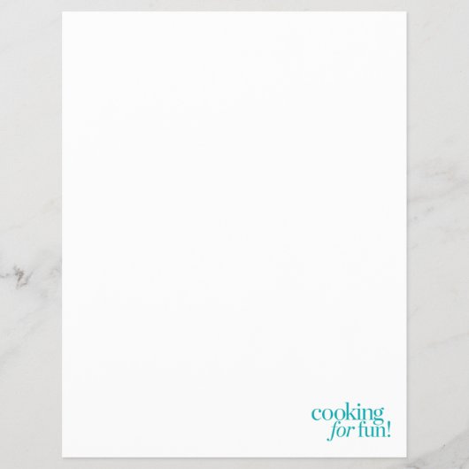 Koken voor plezier flyer (Voorkant)