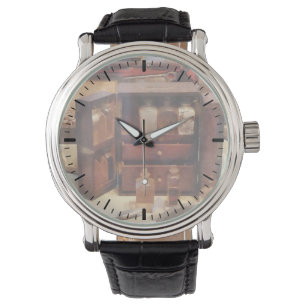 Koker met medicijnflesjes horloge