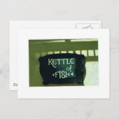 koker van vis , per c . minna briefkaart (Voorkant / Achterkant)