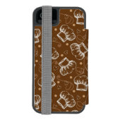 Kokerpatroon met chef-pet incipio iPhone portemonnee hoesje (Agenda Achterkant)