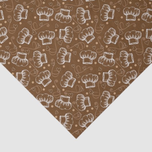 Kokerpatroon met chef-pet tissuepapier (Detail)