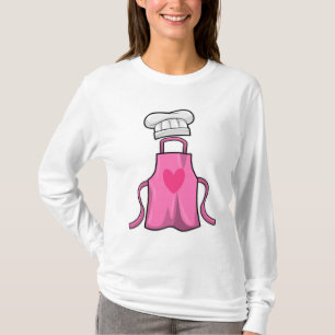 Kokerpron en pet voor het koken met hart t-shirt