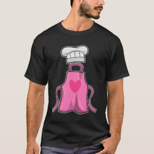 Kokerpron en pet voor het koken met hart t-shirt