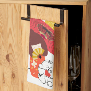 KOKESHI AMOUR Serviettes de cuisine pour chien Cho