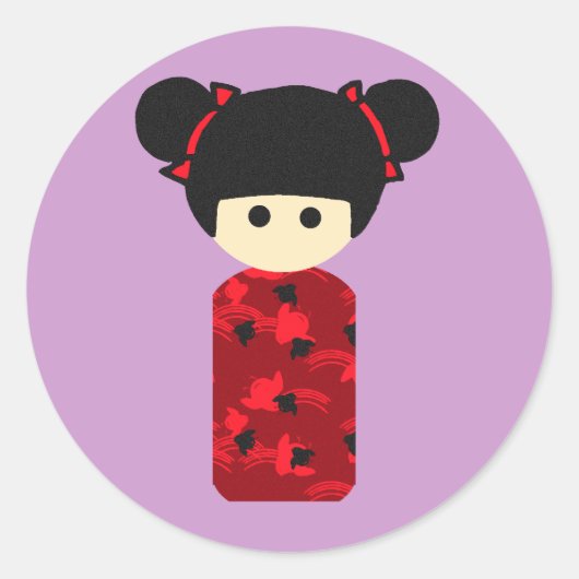 Kokeshi Bright Sticker (Voorkant)