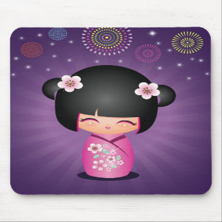 Kokeshi Cutie vuurwerk Mousepad Muismat