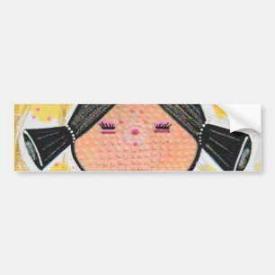 Kokeshi Doll Bumpersticker