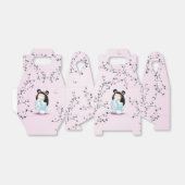 Kokeshi Doll Cherry Blossom Bedankdoosjes (Uitgevouwen)