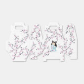 Kokeshi Doll Cherry Blossom Bedankdoosjes (Uitgevouwen)