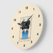 Kokeshi Doll Dressed In Blue Grote Klok (Hoek)