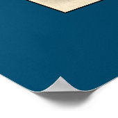 Kokeshi Doll Dressed In Blue Poster (Hoek)