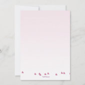 Kokeshi Doll Fotouitnodiging Kaart (Achterkant)