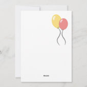 Kokeshi Doll rose Bonne carte d'anniversaire (Dos)