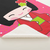 Kokeshi Doll sherpa bébé couverture (3/4)