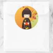 Kokeshi doll sticker (Sac)