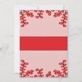 Kokeshi Doll Verjaardag Uitnodiging | Japanse stij (Achterkant)