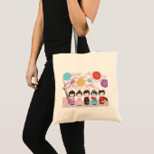 Kokeshi Dolls Tote Bag (Voorkant (product))