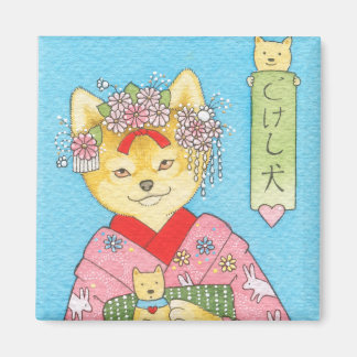 Kokeshi Inu magneet
