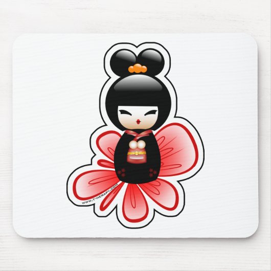 kokeshi-mickey-sfondo-t muismat (Voorkant)