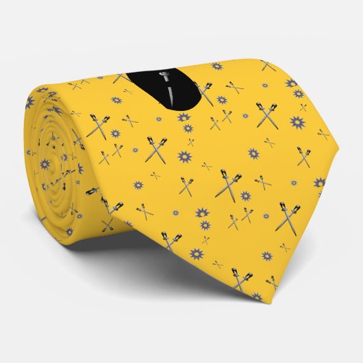 Kokeshi Ninja met zwaard Stropdas (Opgerold)