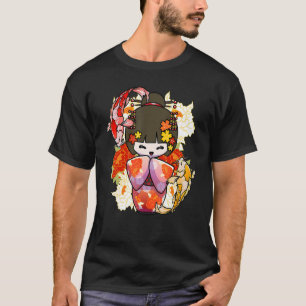 Kokeshi-pop Koi-vis Japanse esthetiek T-shirt